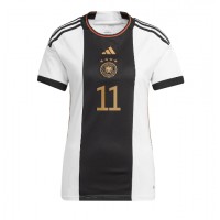 Billiga Tyskland Mario Gotze #11 Hemma fotbollskläder Dam VM 2022 Kortärmad